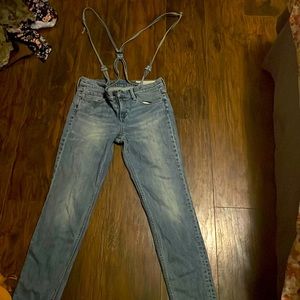 Women’s suspender jeans size 27